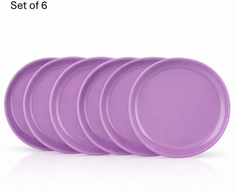 gepenterprises Gulaab Purple Round 11 Inches Plastic Dinner Plate-picture-15
