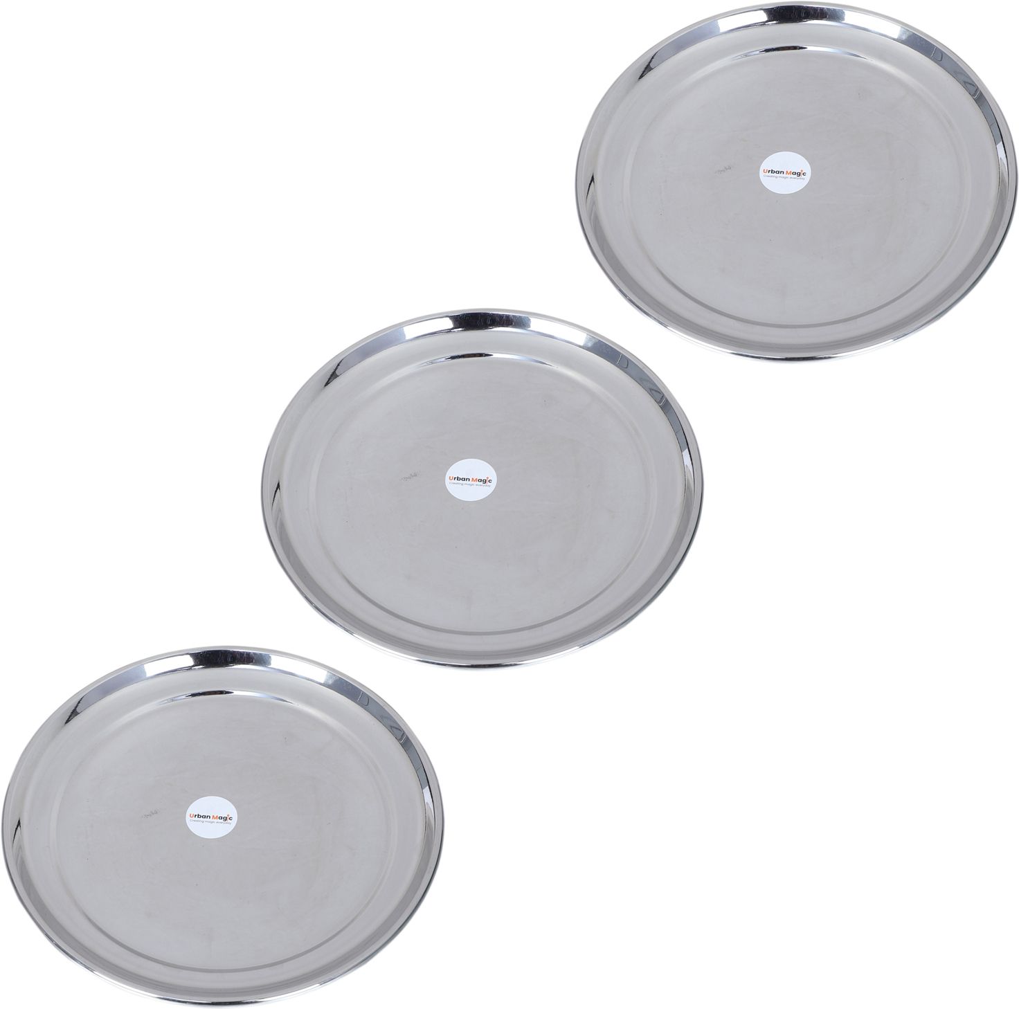 urban magic Round Steel Dinner Plate-picture-4