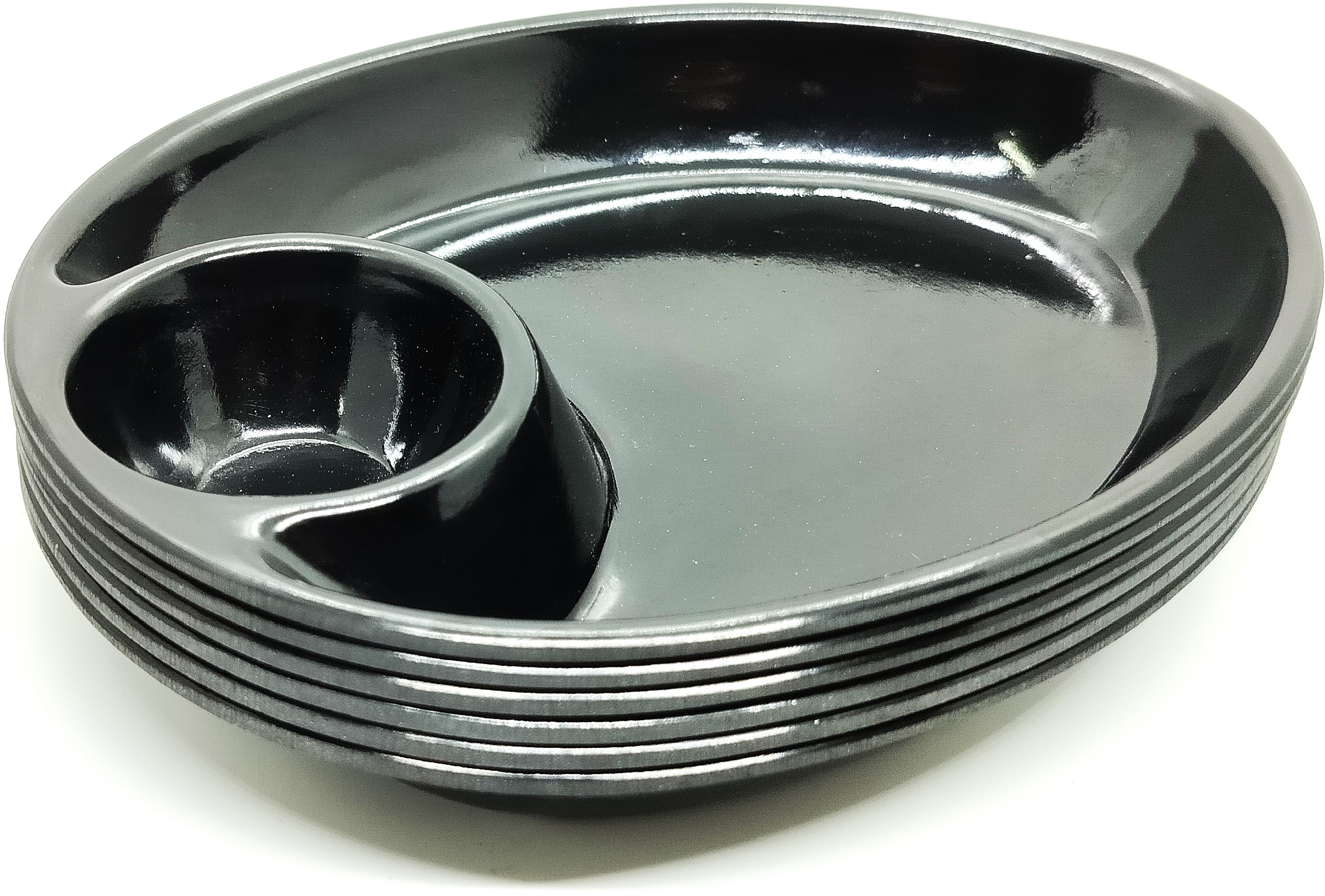 laserbot Anti DUST Coating Multi-Purpose Serving momo serving plate Chip & Dip Tray-picture-9