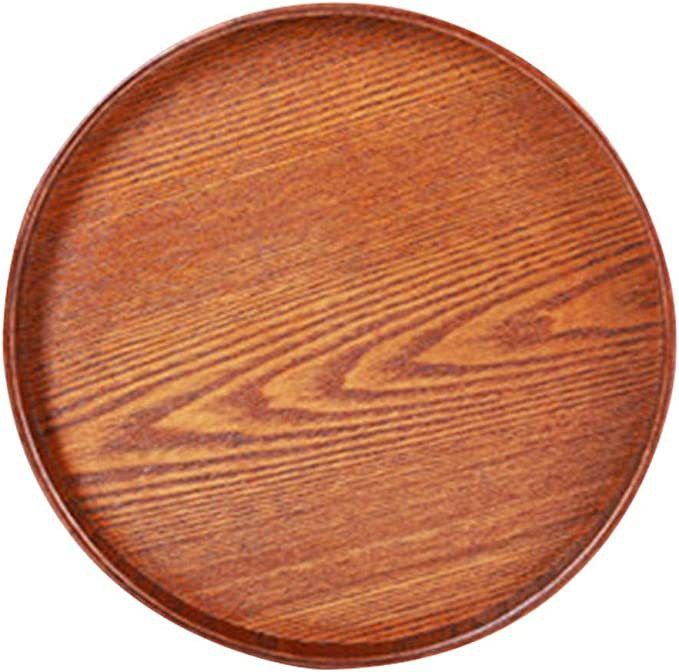 Wooden Plates Dinner Plates, Sheesham woodRound Wood Plates Dinner Plate-image-8