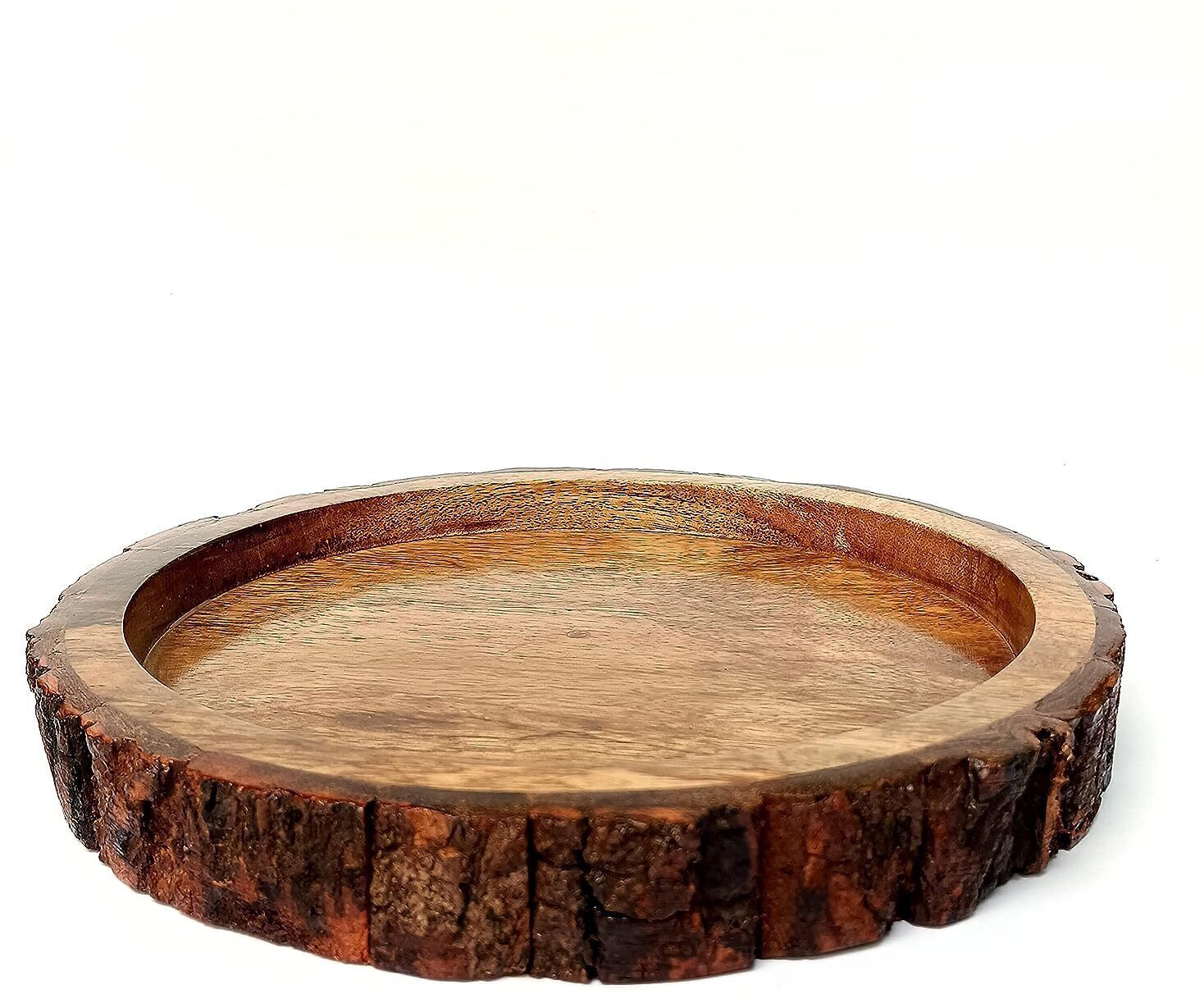 Round BAKKAL Tray Natural Brown Antique Home/Restaurant/Office USE to Serve Tray