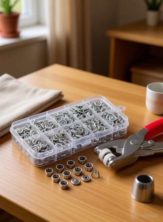infinitystore 200 PCS Snap Fasteners Kit Sets Punch Plier-picture-26