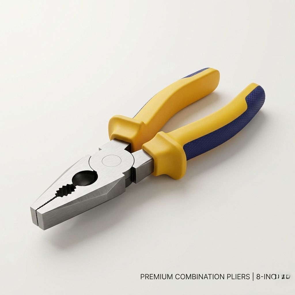 tata agrico Combination Plier 8 Inch Wire Cutter Heavy Duty Grip Tool Combination Snap Ring Plier-picture-22