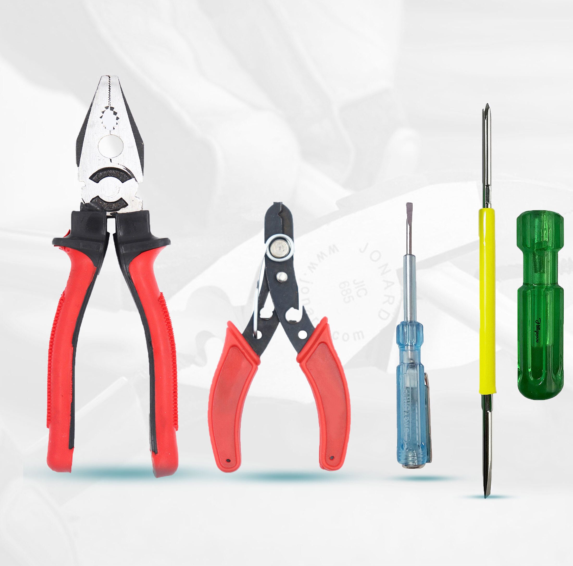 HGCM148M1 Combination Pilash with Wire Cutter,Line Tester,2in1 Screwdriver Lineman Plier