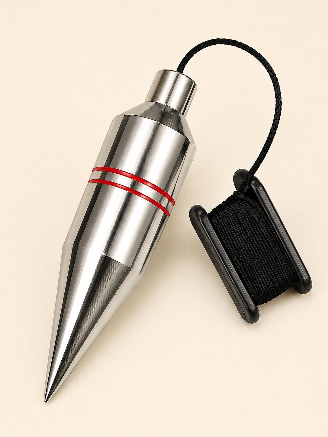 pentagon Metal Plumb Bob with String for Surveying & Construction 300 g Iron Plumb Bob-picture-31