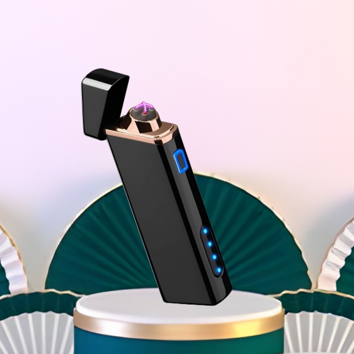 Cigarette Lighter Usb Rechargeable Lighter, Windproof Slim Coil Arc Lighter W75 Pocket Lighter-image-40