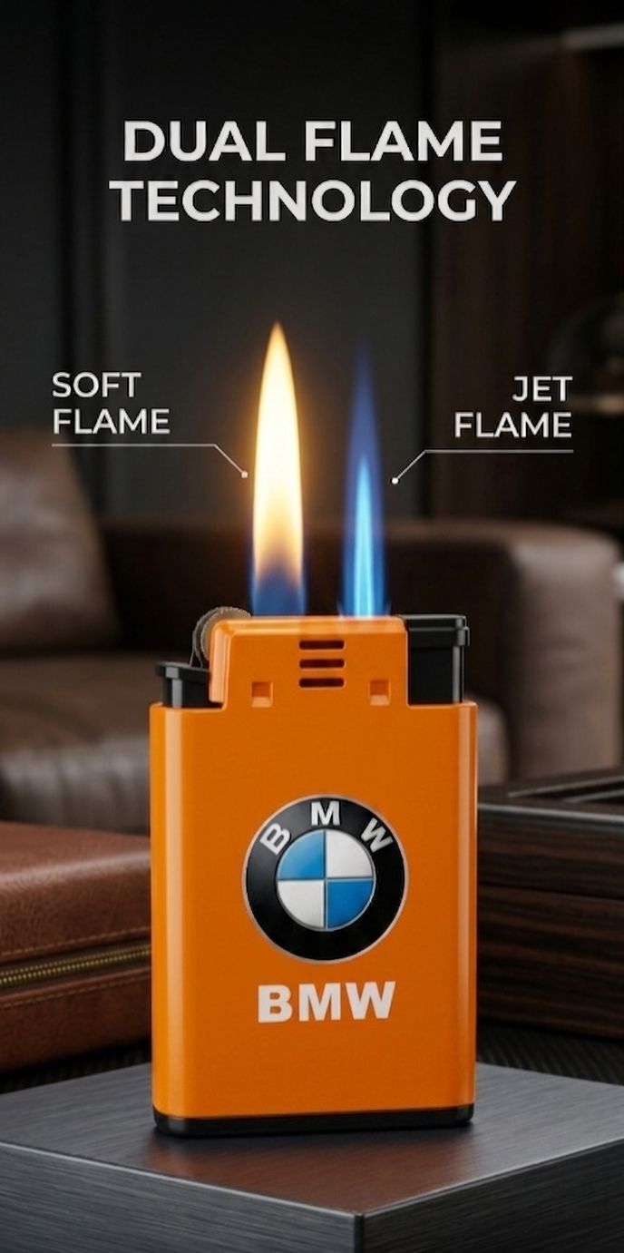 Dual Flame cigarette lighter, refillable lighter cigarette metal pocket lighter JetFlame windproof metal refillable cigarette lighter for multiple uses Pocket Lighter-image-8