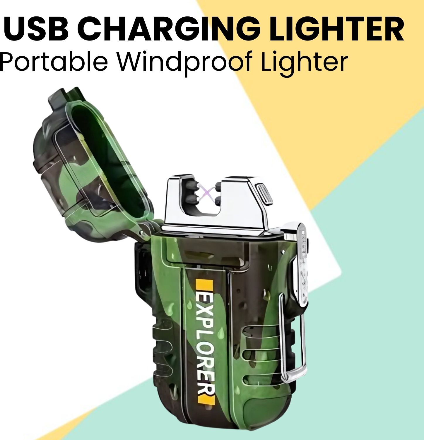 sacro Explorer USB (Cigaratte Lighter)Windproof Flameless ARC Rechargeable LighterW218 Explorer USB (Cigaratte Lighter)Windproof Flameless ARC Rechargeable LighterW218 Pocket Lighter-picture-19