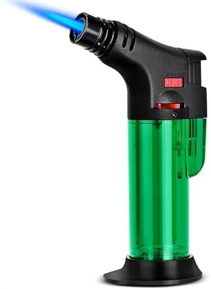 Adjustable Flame Refillable Butane Gas Torch Lighter – Kitchen & Outdoor Use Pocket Lighter-image-2