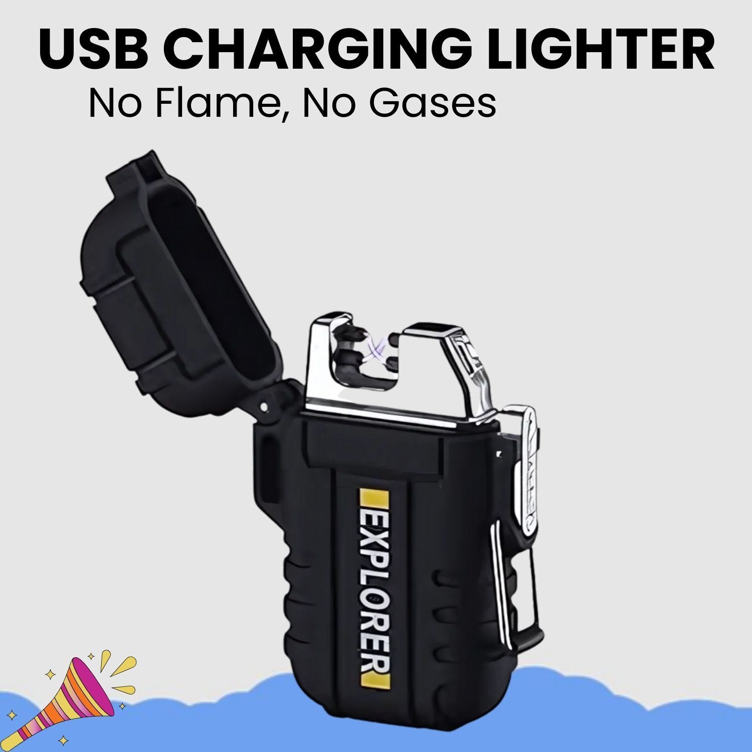 Explorer USB Rechargeable (Cigaratte Lighter)Windproof Flameless ARC LighterD205 Explorer USB Rechargeable (Cigaratte Lighter)Windproof Flameless ARC LighterD205 Pocket Lighter-image-48