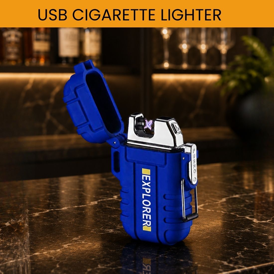 sacro USB Rechargeable Electric Lighter with Windproof Arc GB375 Pocket Lighter-picture-34