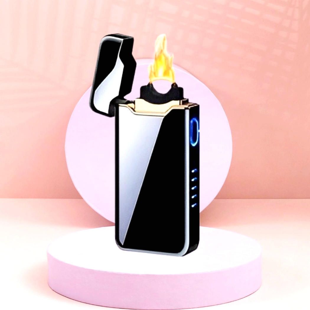 clairbell Cigarette Lighter Usb Rechargeable Lighter, Windproof Slim Coil Arc Lighter B293 Pocket Lighter-picture-3