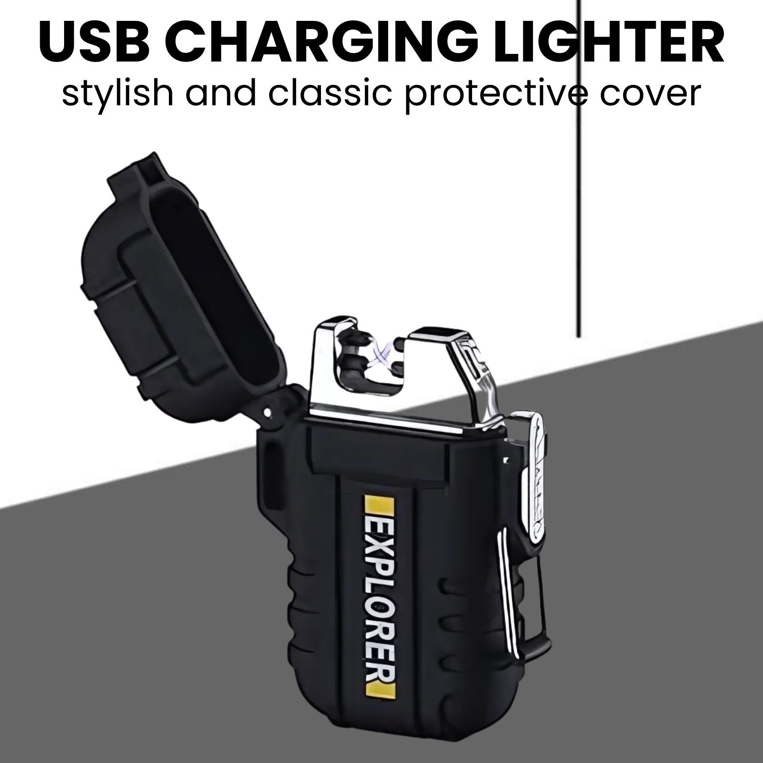 sacro Explorer USB (Cigaratte Lighter)Windproof Flameless ARC Rechargeable LighterW250 Explorer USB (Cigaratte Lighter)Windproof Flameless ARC Rechargeable LighterW250 Pocket Lighter-picture-36