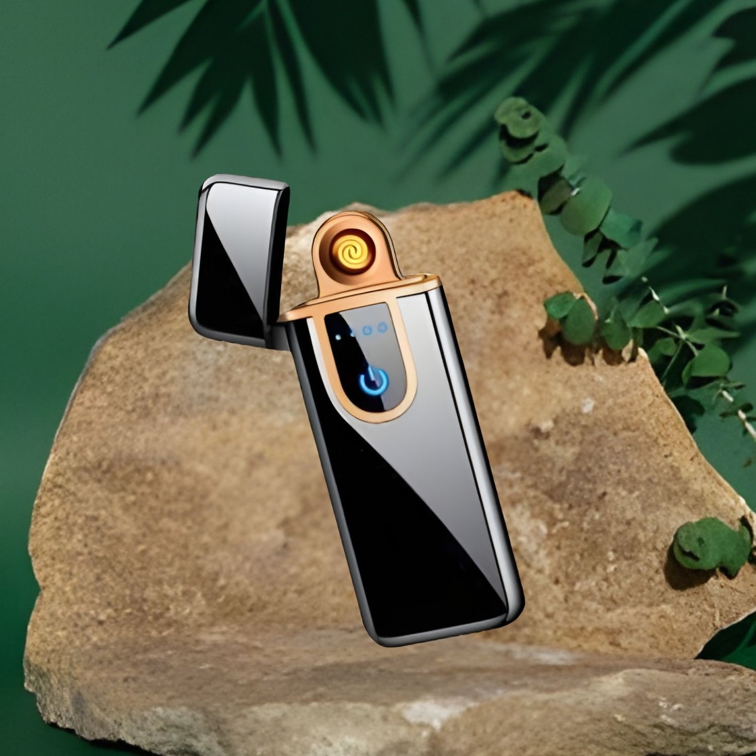 Cigarette Touch Lighter USB Rechargeable Smart Fingerprint Sensor Lighter BI15 Pocket Lighter-image-1