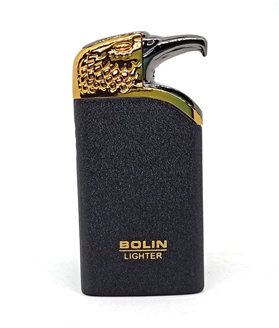 Premium Essential Refillable Pocket Lighter Eagle Bolin Gold Black Shape Pocket Lighter Designer Lighter For Cigarette - Slim Design Cigarette Pocket Lighter - Windproof Lighter - Hookah Lighter - Pocket Lighter- Cigarette Lighter Pocket Lighter-image-21
