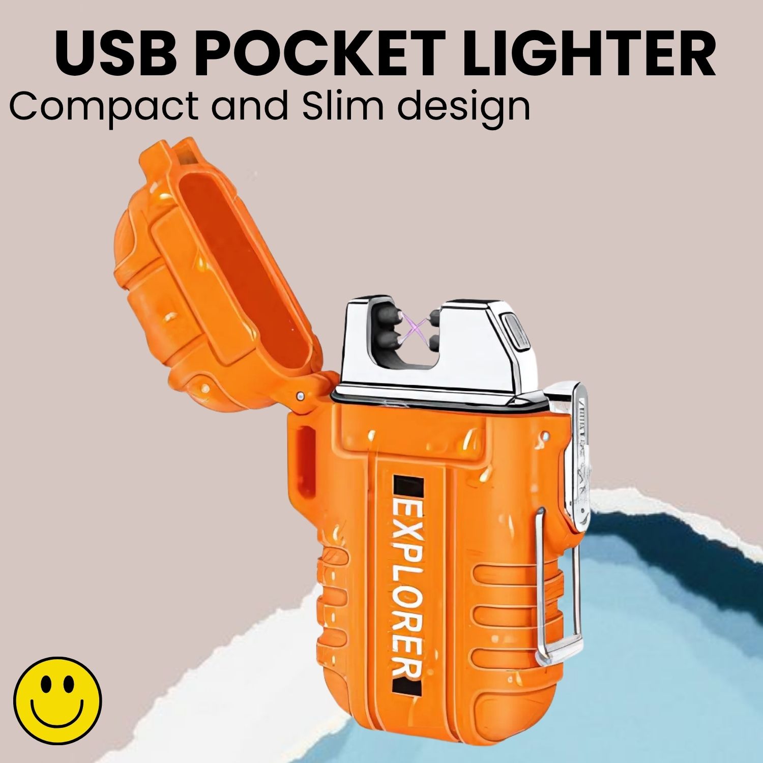 Explorer USB Rechargeable Lighter FlamelessARC Waterproof Pocket SizeLighterT166 Explorer USB Rechargeable Lighter FlamelessARC Waterproof Pocket SizeLighterA166 Pocket Lighter-image-28