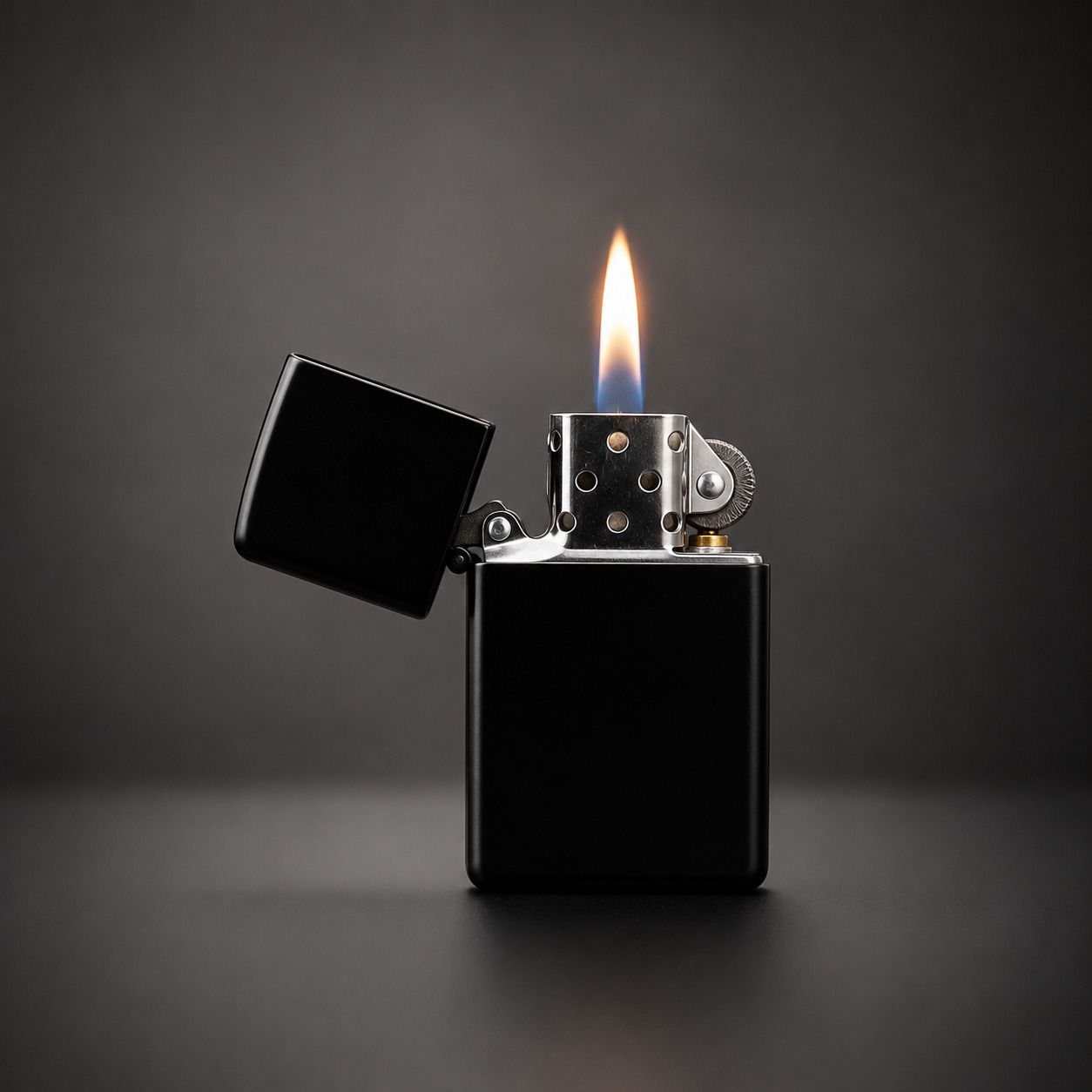 Vintage Refillable Petrol Wind Resistant Black Metal Flip Top Pocket Lighter-image-23