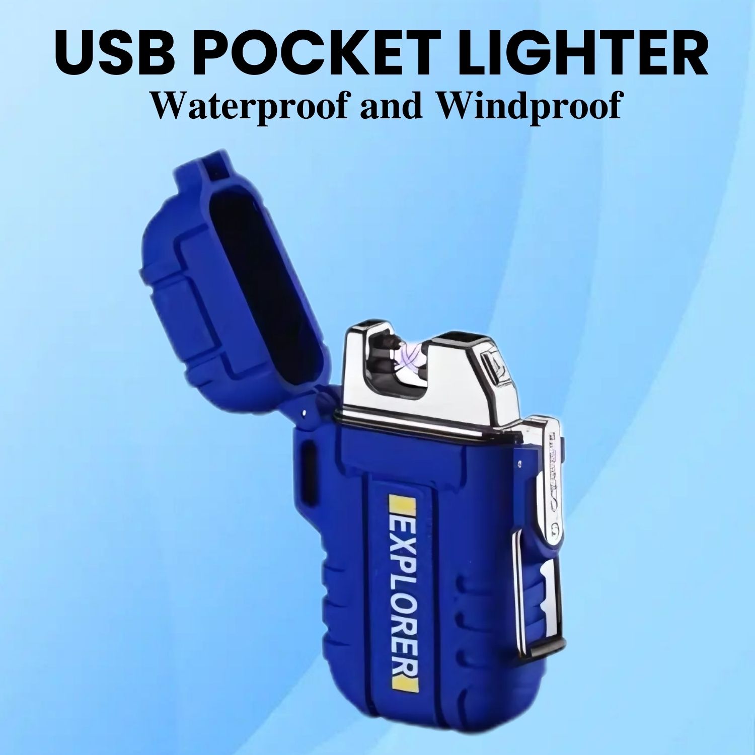 sacro Explorer USB (Cigaratte Lighter)Windproof Flameless ARC Rechargeable LighterQ181 Explorer USB (Cigaratte Lighter)Windproof Flameless ARC Rechargeable LighterQ181 Pocket Lighter-picture-17