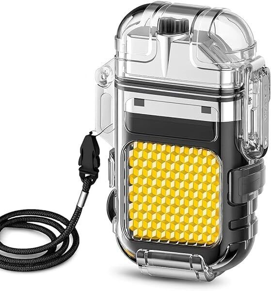 Plasma Lighter Dual Arc Electric Arc Lighter | USB Rechargeable Type-C Windproof Flameless for Outdoor, Camping, Cooking & Emergency Use Pocket Lighter