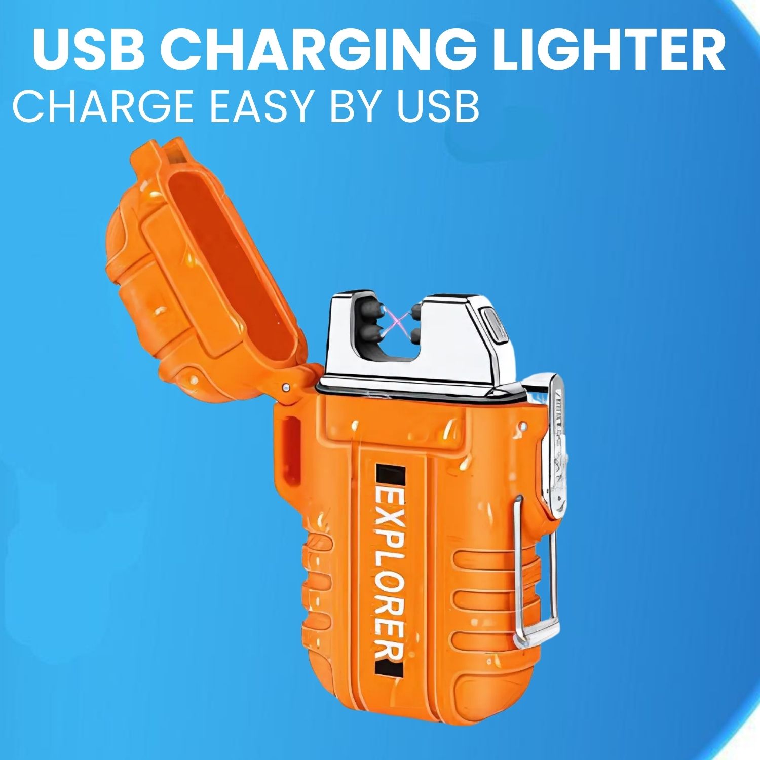 frony Explorer USB (Cigaratte Lighter)Windproof Flameless ARC Rechargeable LighterB326 Explorer USB (Cigaratte Lighter)Windproof Flameless ARC Rechargeable LighterB326 Pocket Lighter-picture-15