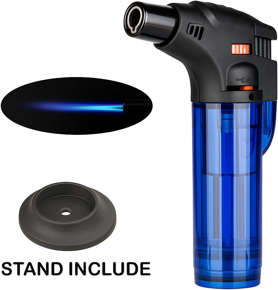 Jet Flame Refillable Lighter Jet Flame Multi Torch Lighter with Stand Pocket Lighter-image-1