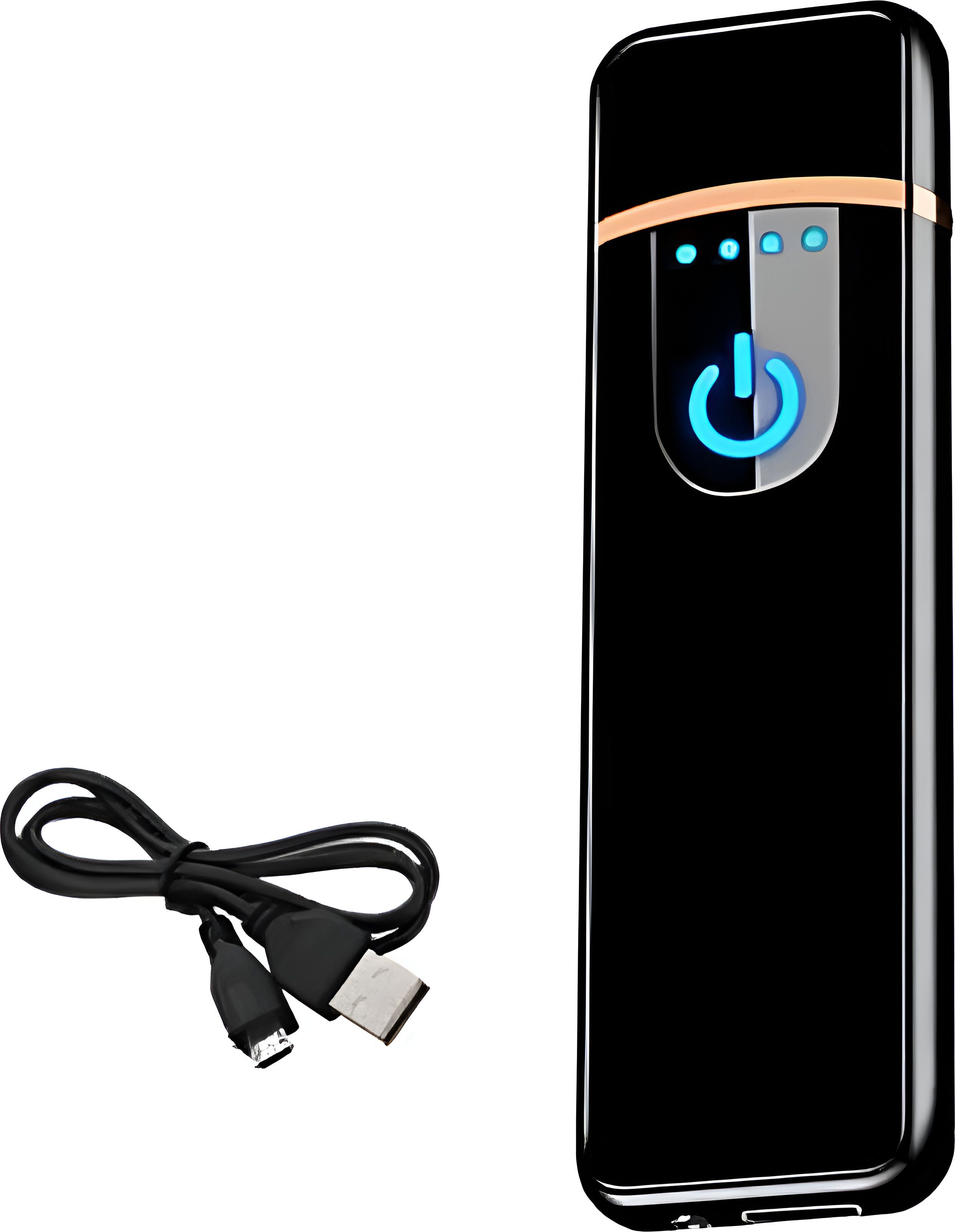 Electric Lighter Rechargeable Slim Coil Lighter with Smart Fingerprint Sensor Electric Lighter Pocket Lighter