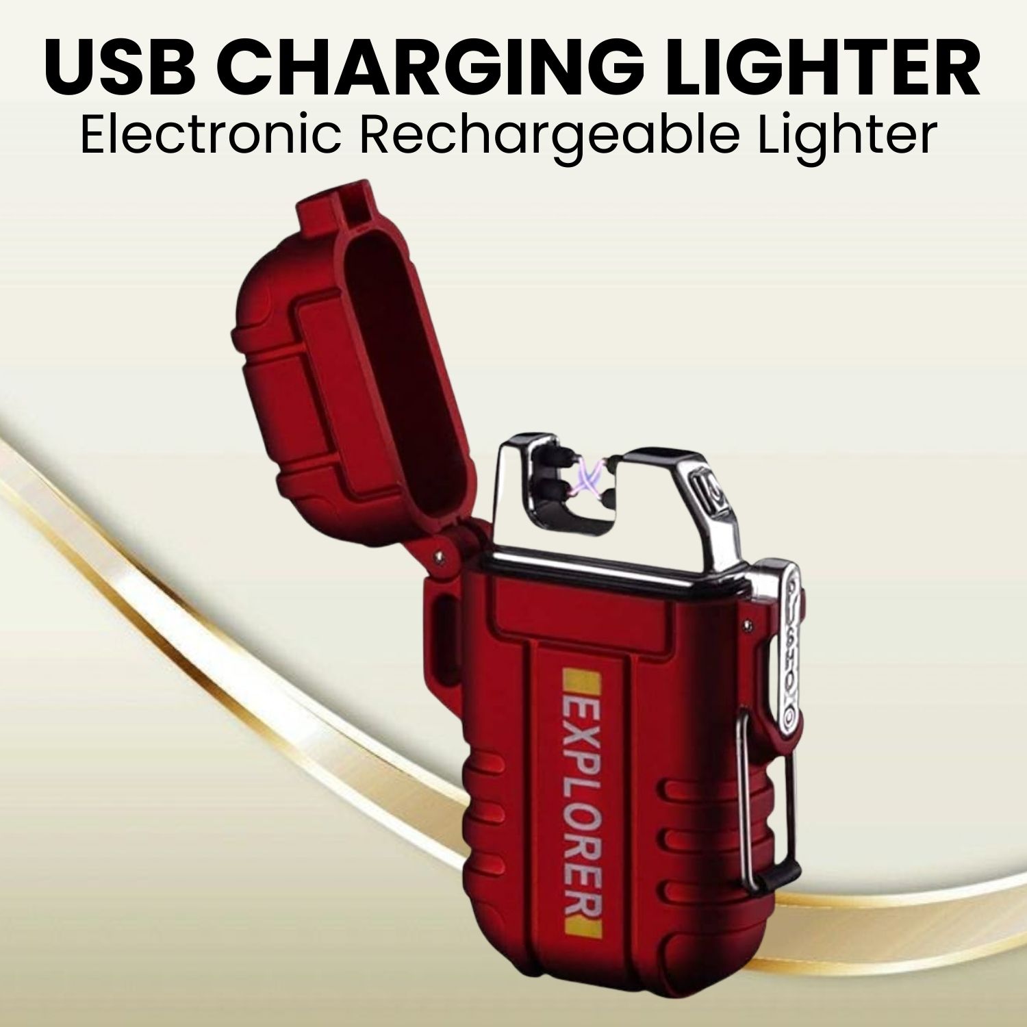 Explorer USB (Cigaratte Lighter)Windproof Flameless ARC Rechargeable LighterQ151 Explorer USB (Cigaratte Lighter)Windproof Flameless ARC Rechargeable LighterQ151 Pocket Lighter-image-26