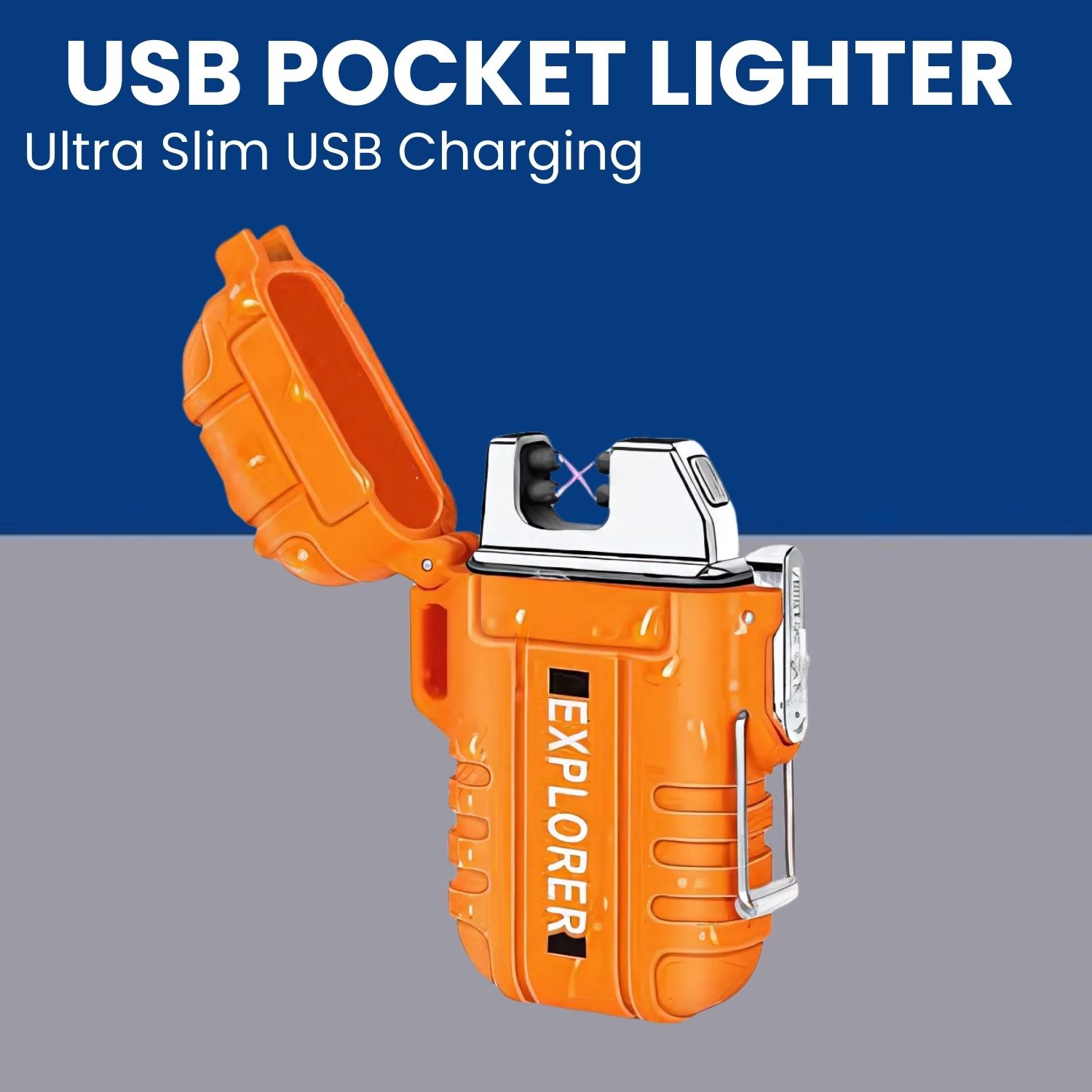 sacro Explorer USB (Cigaratte Lighter)Windproof Flameless ARC Rechargeable LighterW116 Explorer USB (Cigaratte Lighter)Windproof Flameless ARC Rechargeable LighterW116 Pocket Lighter-picture-13