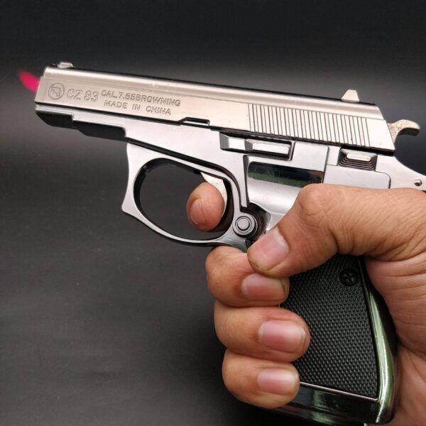 humbig Gun Shape Cigar Cigarette Lighter with Loading System and Cover GUN LIGHTER (CZ-83) Pocket Lighter-picture-22
