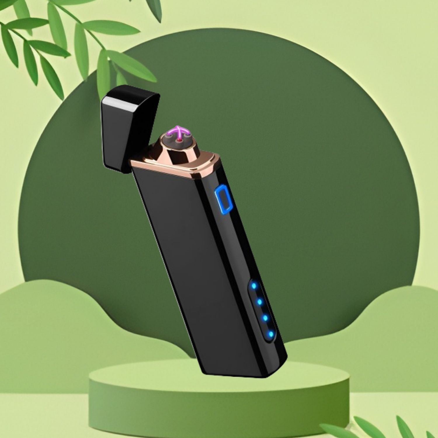 Cigarette Lighter Usb Rechargeable Lighter, Windproof Slim Coil Arc Lighter W64 Pocket Lighter-image-18
