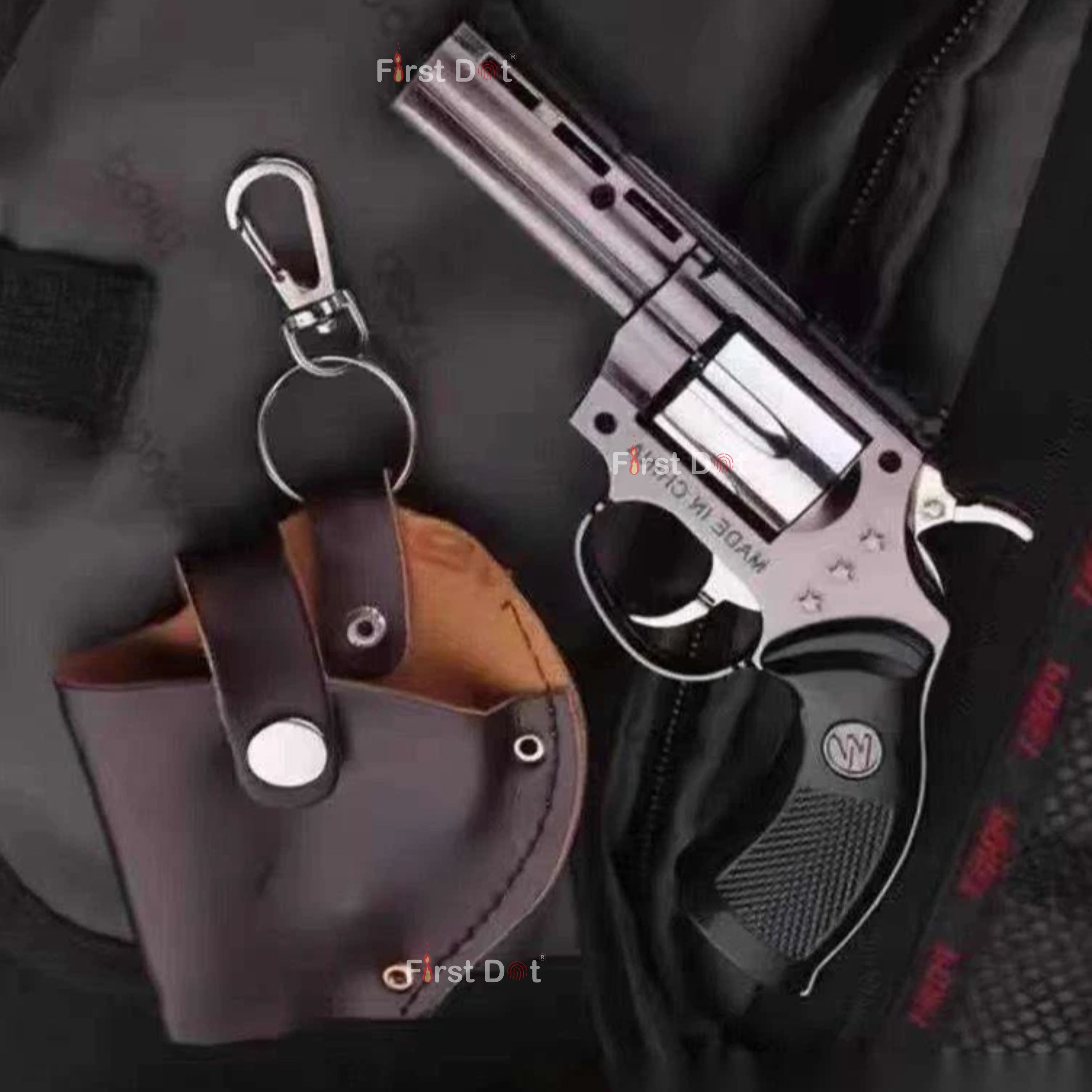 Revolver Gun Jet Torch Lighter | Refillable Metal Build Jet Flame And windproof | Refillable Butane Gas Pocket Lighter-image-6