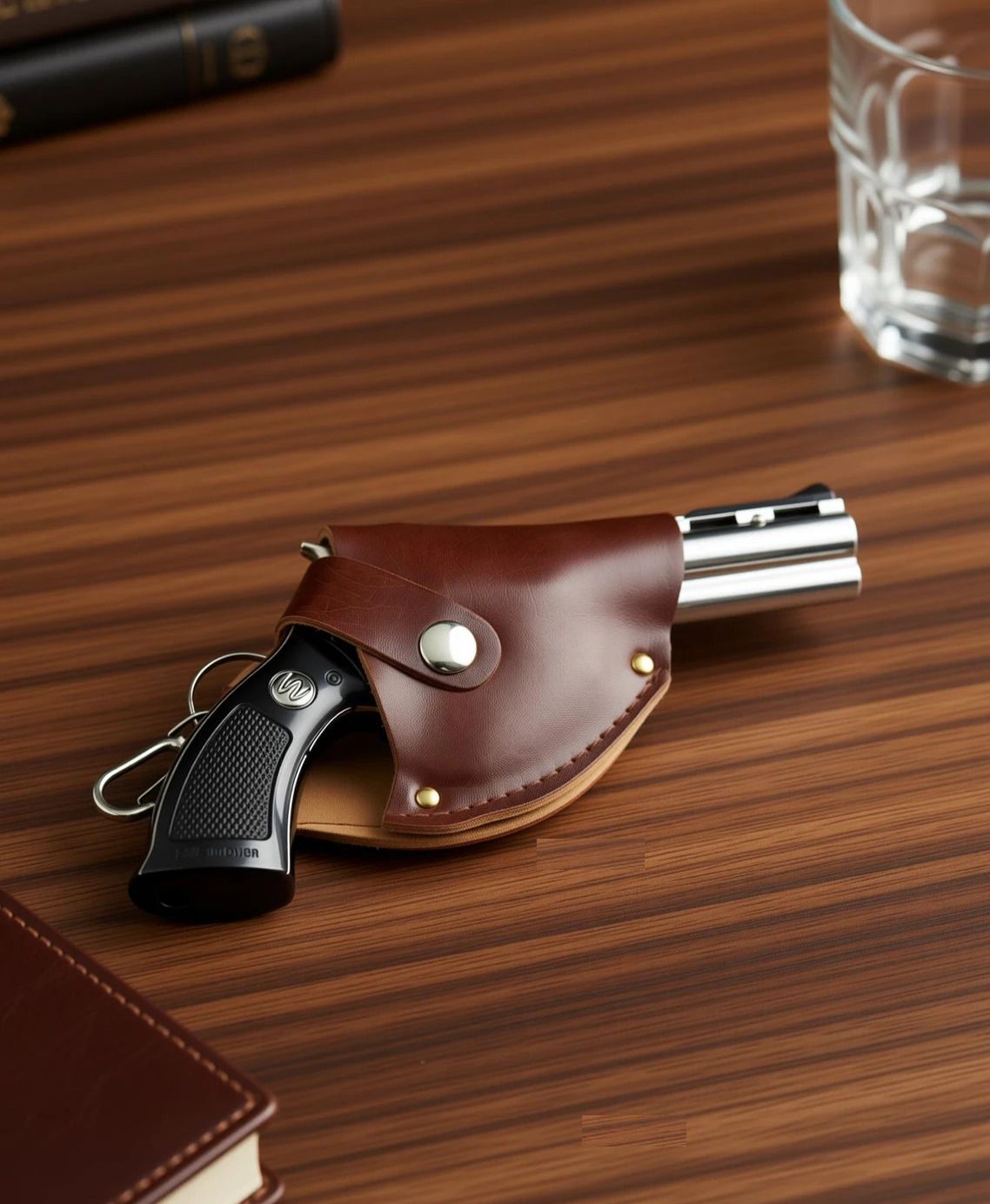 iris grape ® Revolver Shape Refillable Metal Lighter Jet Flame And windproof | Refillable Butane Gas Pocket Lighter-picture-31