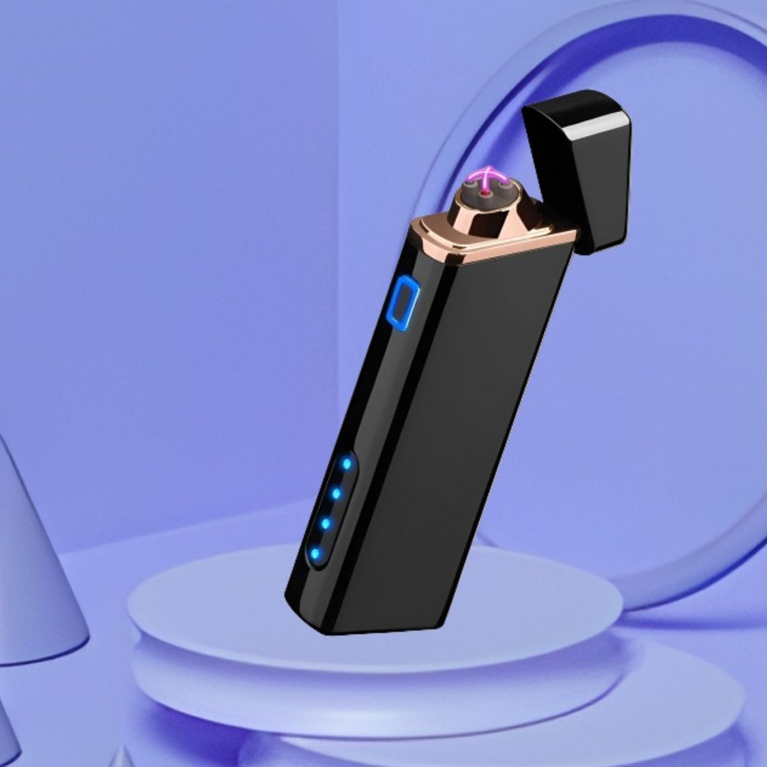 Cigarette Lighter Usb Rechargeable Lighter, Windproof Slim Coil Arc Lighter W264 Pocket Lighter-image-31