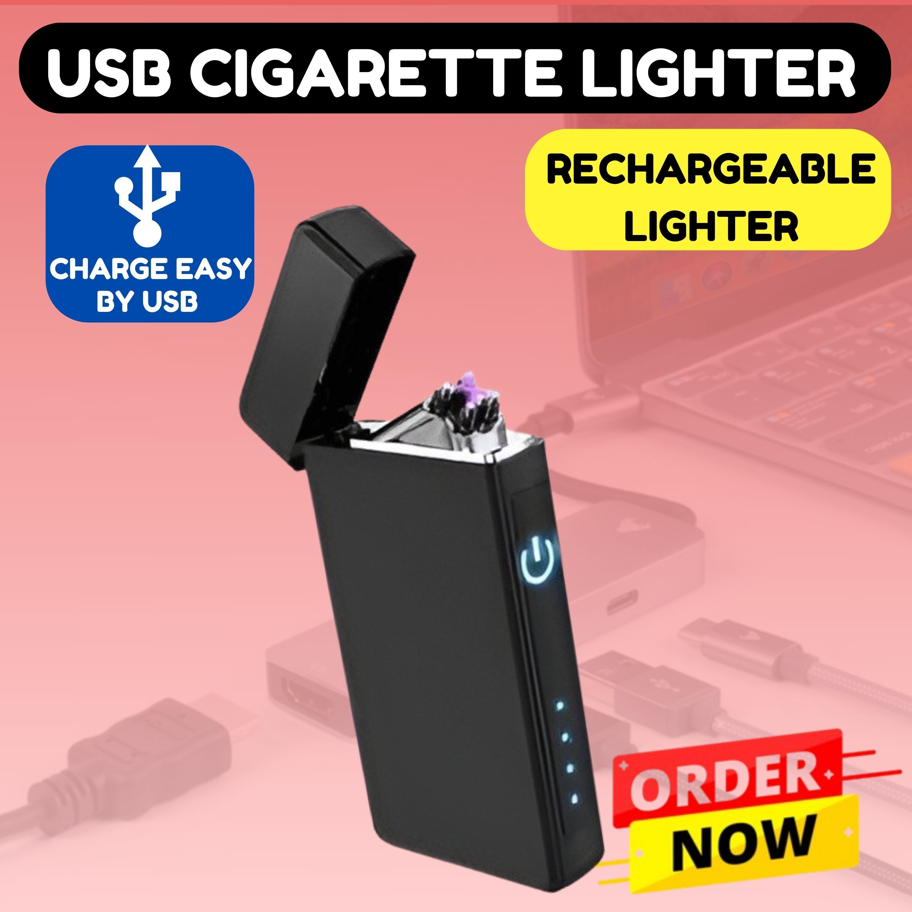 guggu Stylish Lighter Electric Arc Plasma Lighter, USB Rechargeable for CigaretteK172 Pocket Lighter-picture-22
