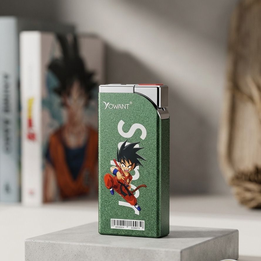 Yowant Green cigarette lighter, refillable metal pocket lighter cigarette Refillable windproof metal cigarette lighter for multiple uses Pocket Lighter-image-28