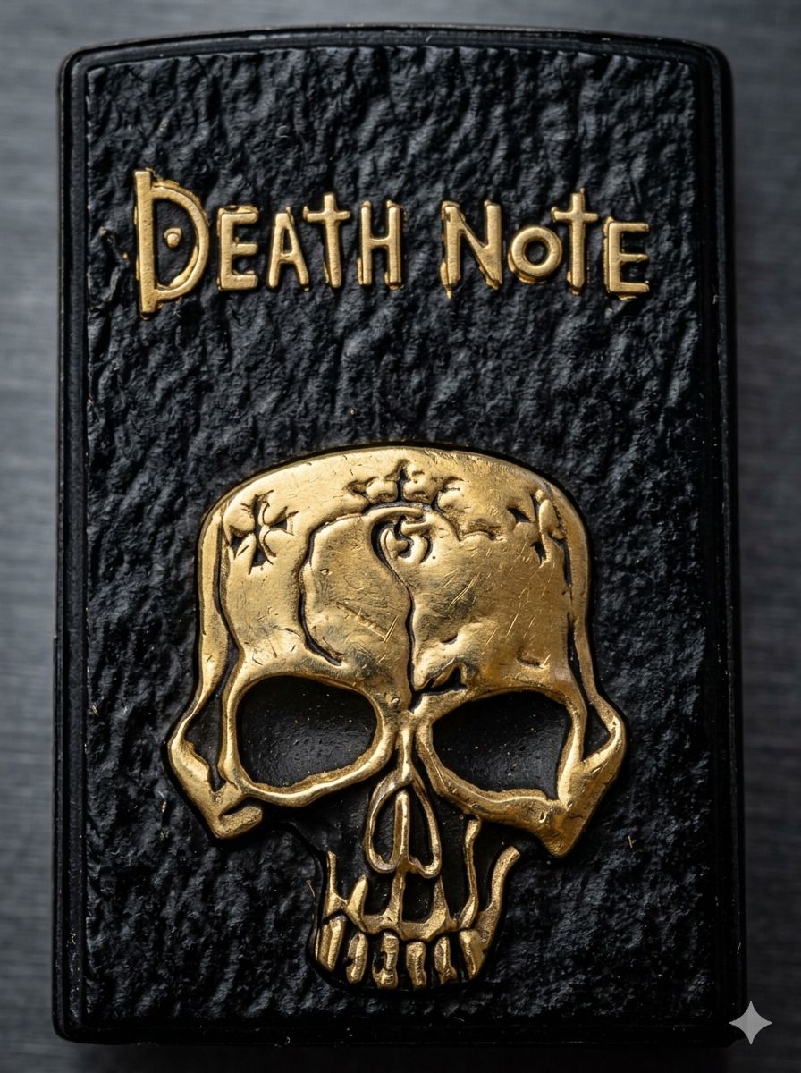 zenvicart Death Note Lighter, Engraved, Black & Golden Pocket Lighter-picture-19