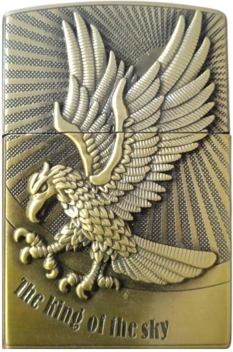 Golden King Of The Sky Jpack Eagle Design Premium Metal Lighter Pocket Lighter-picture-32