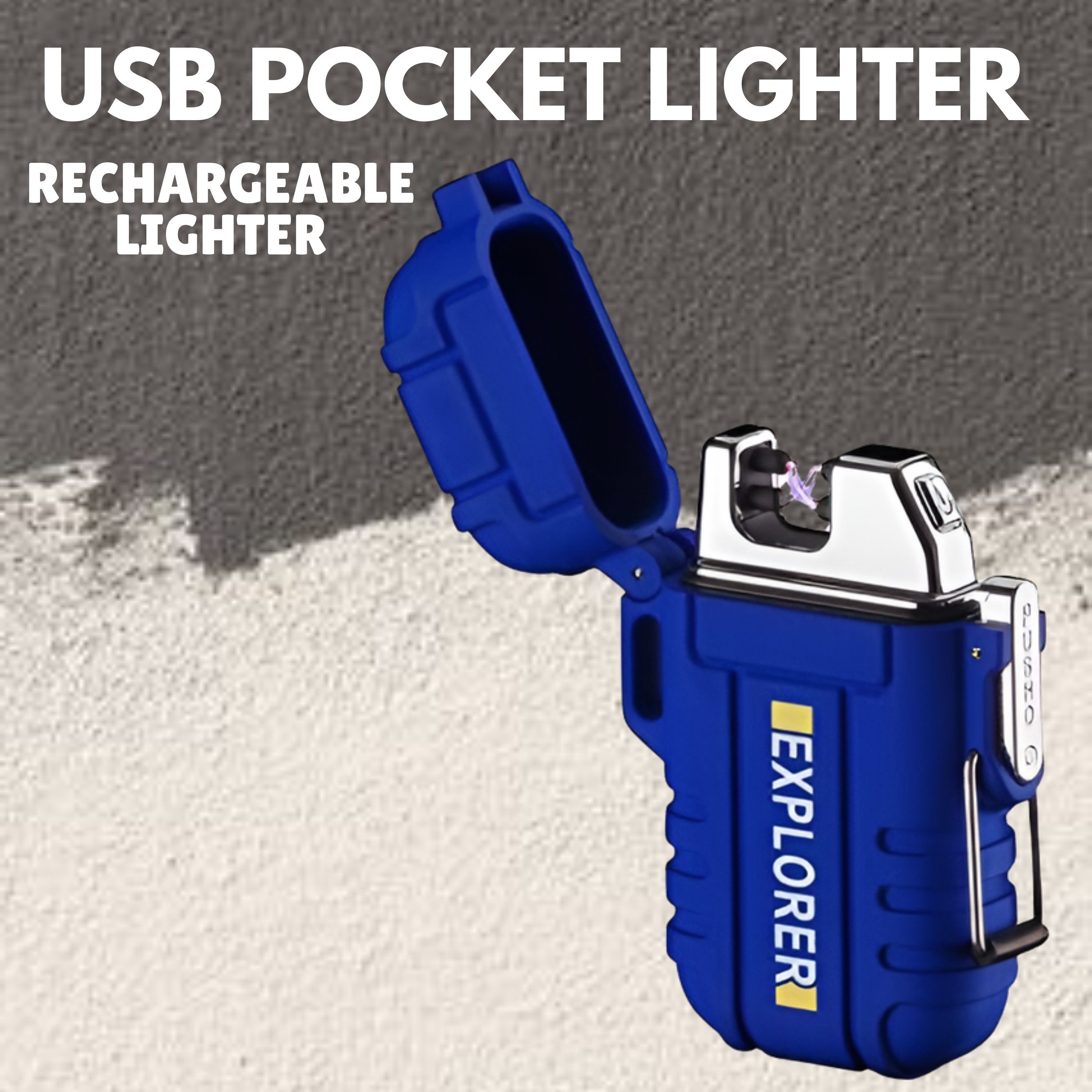 frony Explorer USB Cigaratte Lighter, Windproof Flameless ARC Rechargeable LighterA21 Explorer USB Cigaratte Lighter, Windproof Flameless ARC Rechargeable LighterA21 Pocket Lighter-picture-31