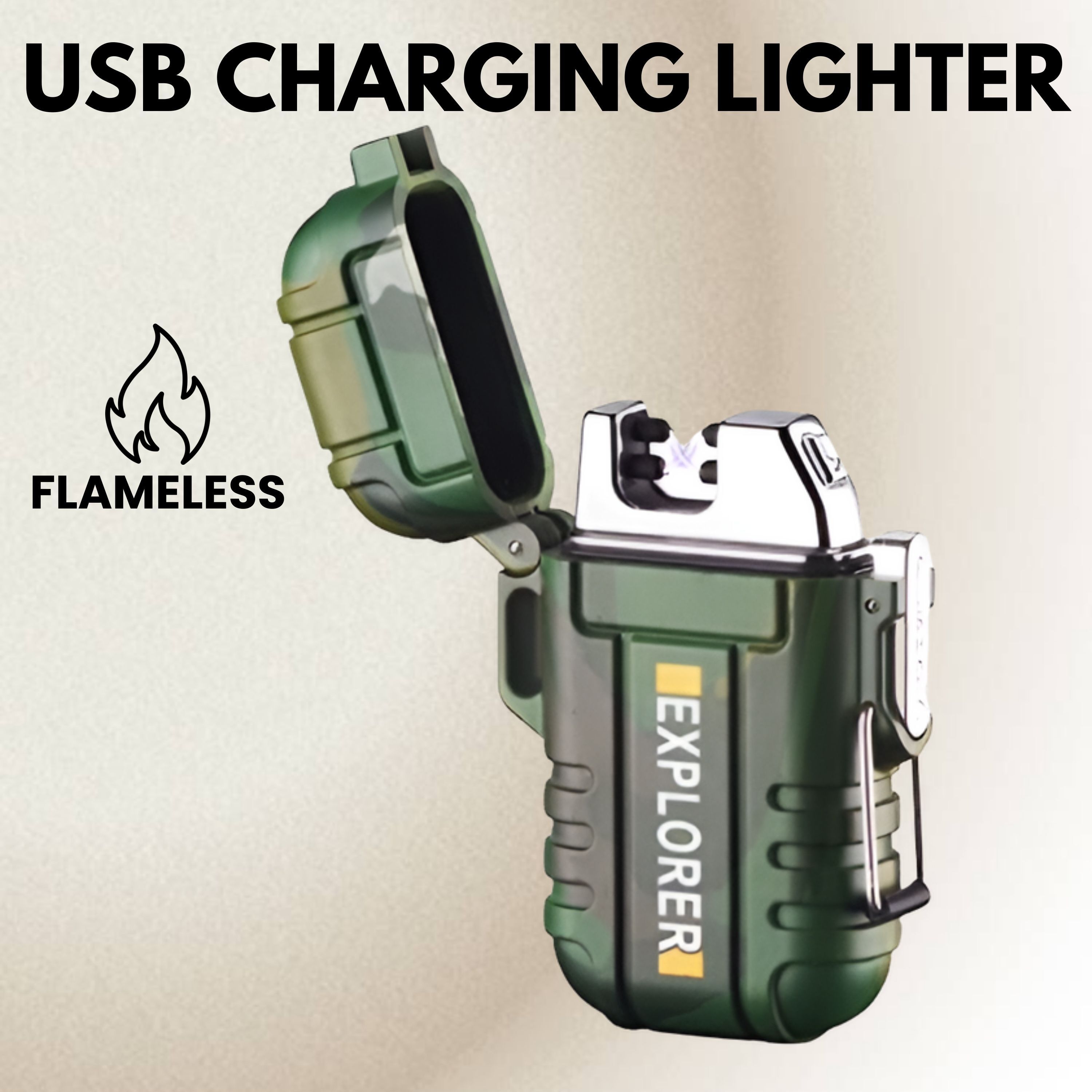 frony Explorer USB Cigaratte Lighter, Windproof Flameless ARC Rechargeable LighterC403 Explorer USB Cigaratte Lighter, Windproof Flameless ARC Rechargeable LighterC403 Pocket Lighter-picture-14