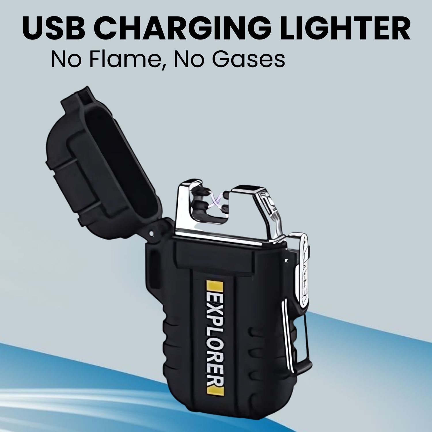 clairbell Explorer USB (Cigaratte Lighter)Windproof Flameless ARC Rechargeable LighterY156 Explorer USB (Cigaratte Lighter)Windproof Flameless ARC Rechargeable LighterY156 Pocket Lighter-picture-32