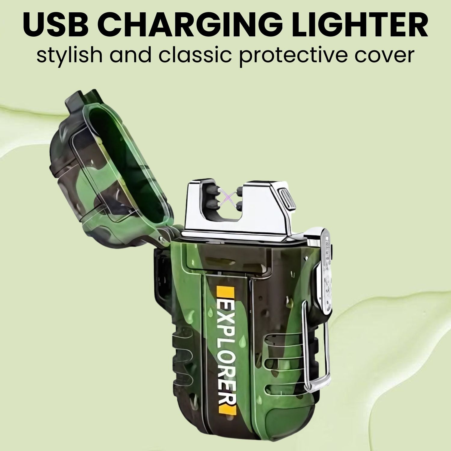 clairbell Explorer USB (Cigaratte Lighter)Windproof Flameless ARC Rechargeable LighterT403 Explorer USB (Cigaratte Lighter)Windproof Flameless ARC Rechargeable LighterT403 Pocket Lighter-picture-20