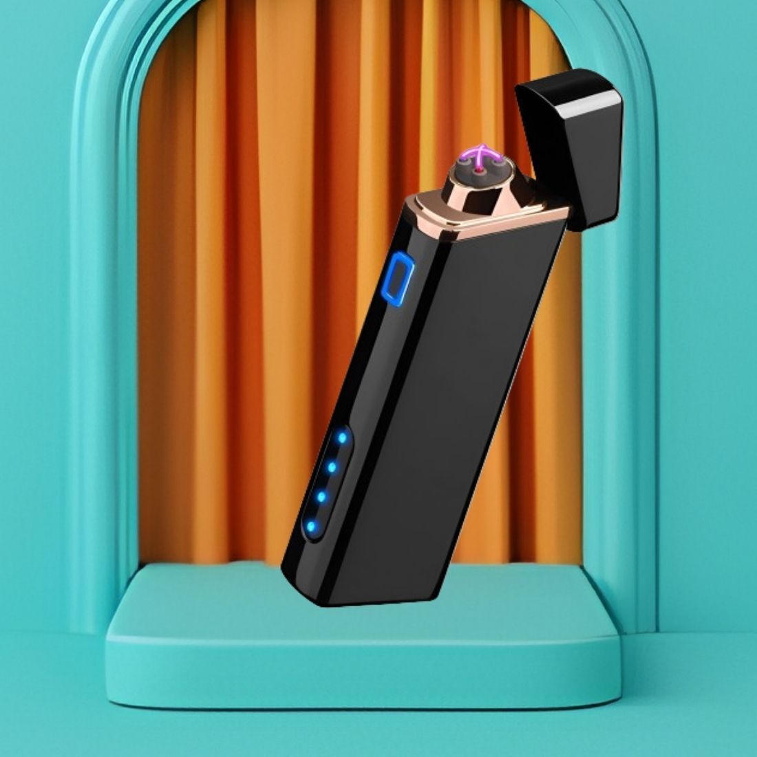 Cigarette Lighter Usb Rechargeable Lighter, Windproof Slim Coil Arc Lighter W132 Pocket Lighter-image-37