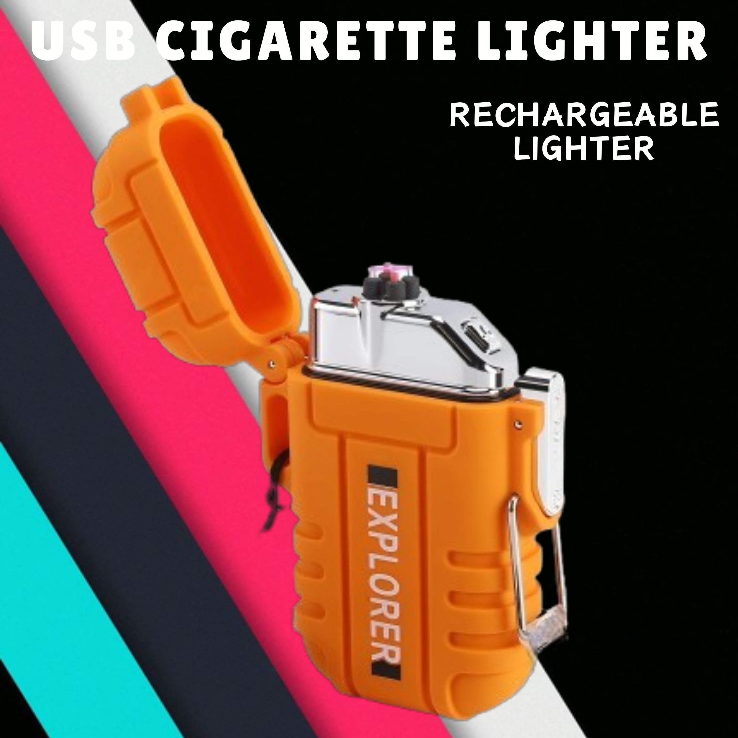 frony Explorer USB Cigaratte Lighter, Windproof Flameless ARC Rechargeable LighterA191 Explorer USB Cigaratte Lighter, Windproof Flameless ARC Rechargeable LighterA191 Pocket Lighter-picture-43