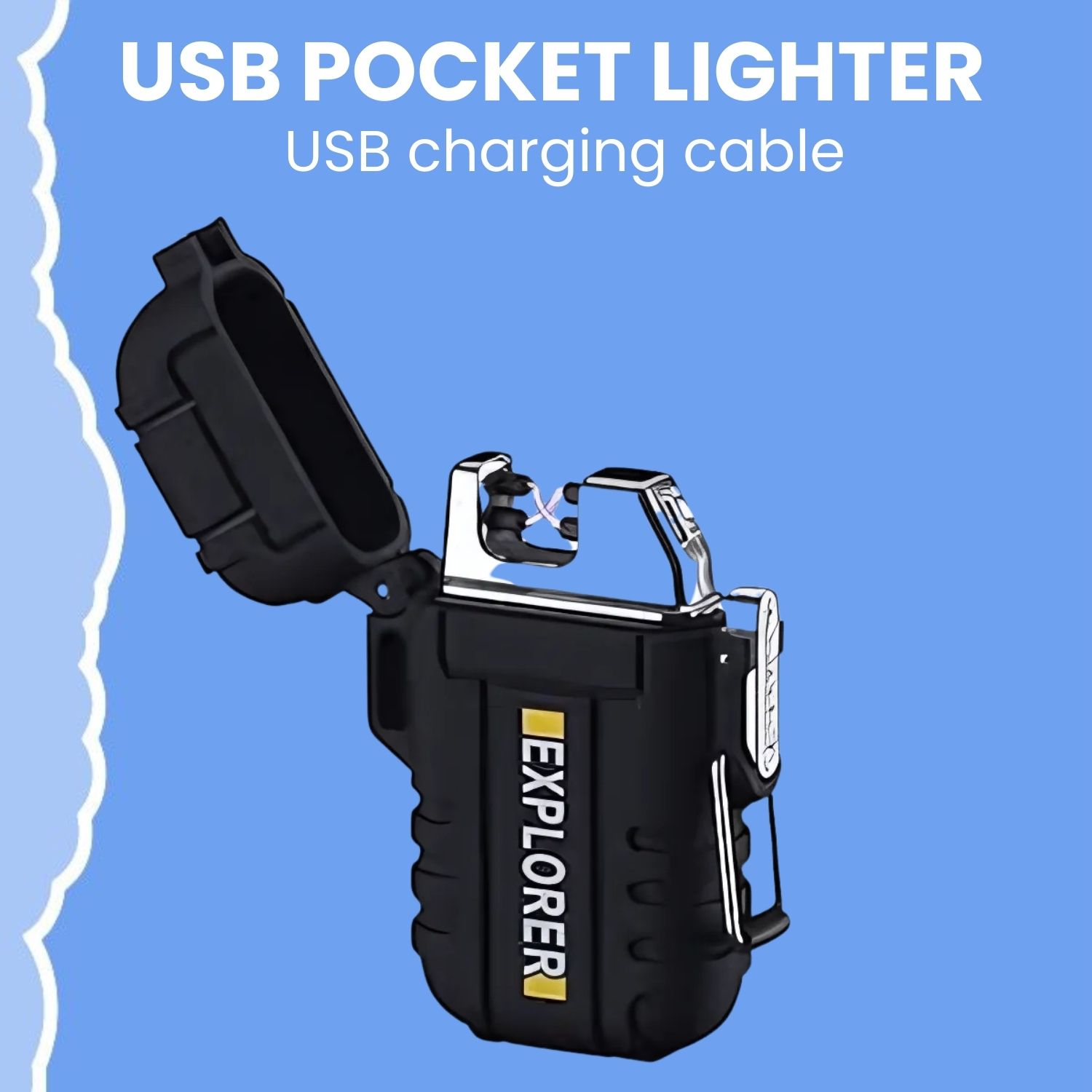 frony Explorer USB (Cigaratte Lighter)Windproof Flameless ARC Rechargeable LighterB278 Explorer USB (Cigaratte Lighter)Windproof Flameless ARC Rechargeable LighterB278 Pocket Lighter-picture-42