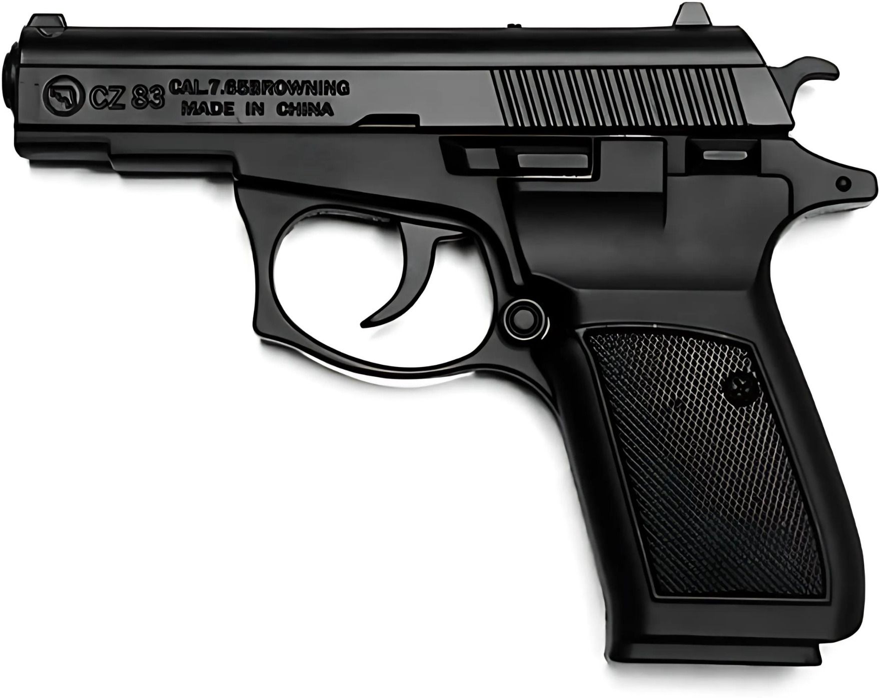 ® Heavy Vintage Half Cock Barrel Metal Body Steel Gun Shape Jet Flame Windproof Pocket Lighter