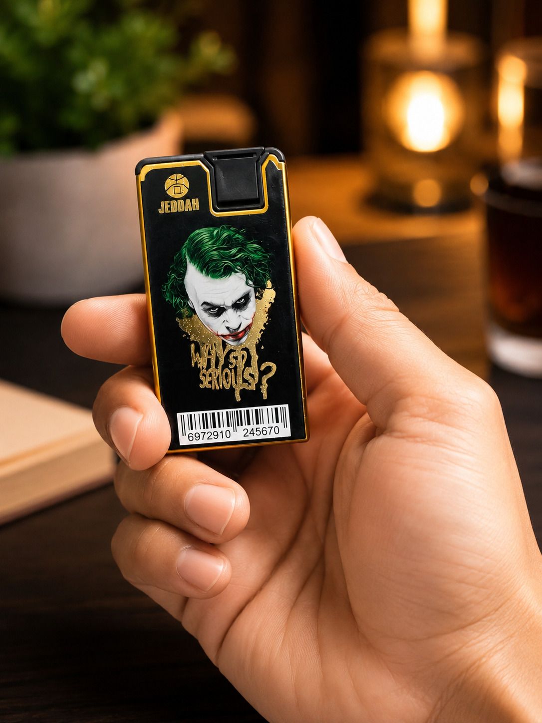 Joker Design windproof Consistent flame suitable Pocket Lighter-image-24
