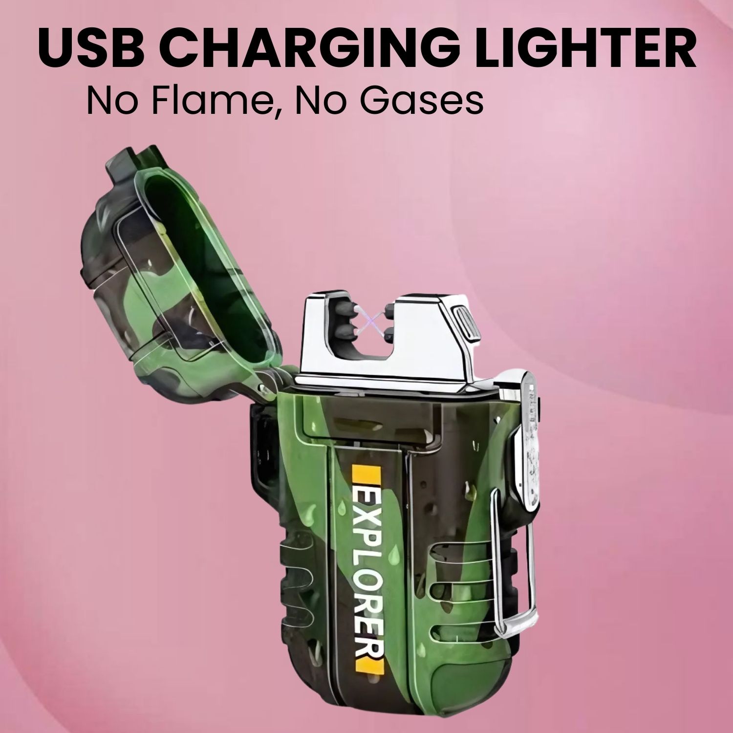Explorer USB (Cigaratte Lighter)Windproof Flameless ARC Rechargeable LighterW120 Explorer USB (Cigaratte Lighter)Windproof Flameless ARC Rechargeable LighterW120 Pocket Lighter-image-38