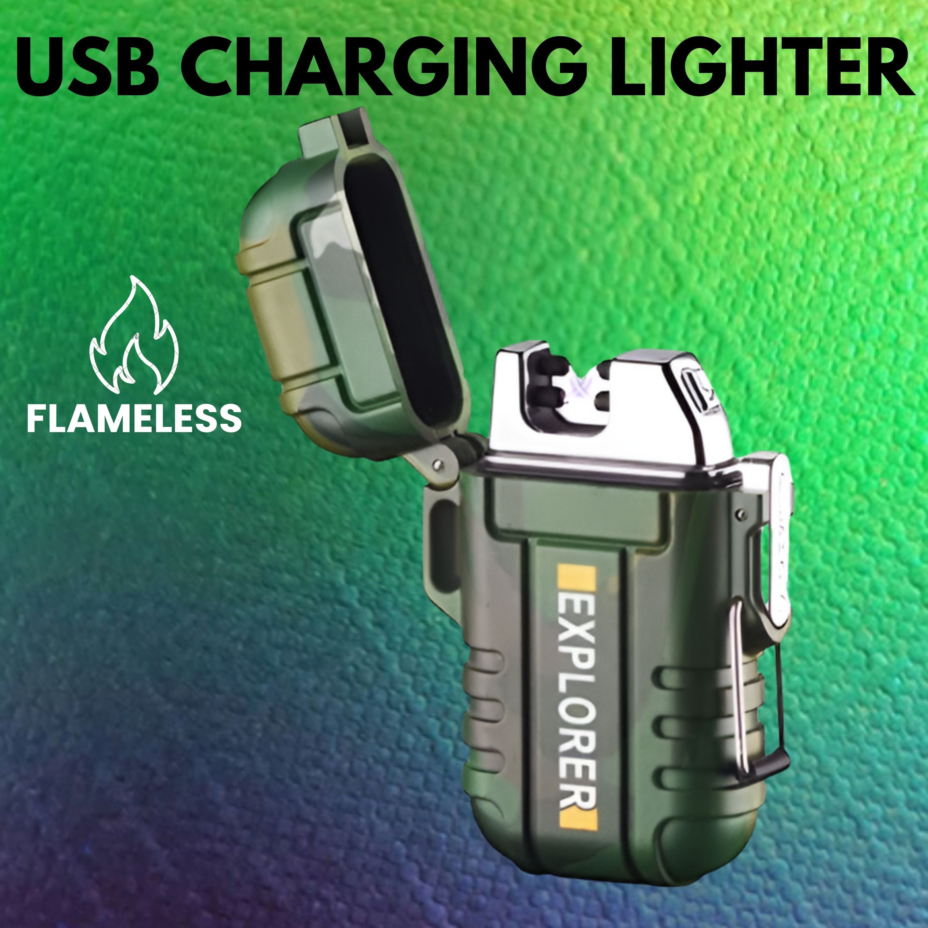 Explorer USB Cigaratte Lighter, Windproof Flameless ARC Rechargeable LighterI79 Explorer USB Cigaratte Lighter, Windproof Flameless ARC Rechargeable LighterI79 Pocket Lighter-image-35