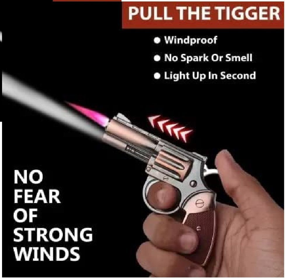 MINI GUN LIGHTER GOLDAN GUN Pocket Lighter-image-2