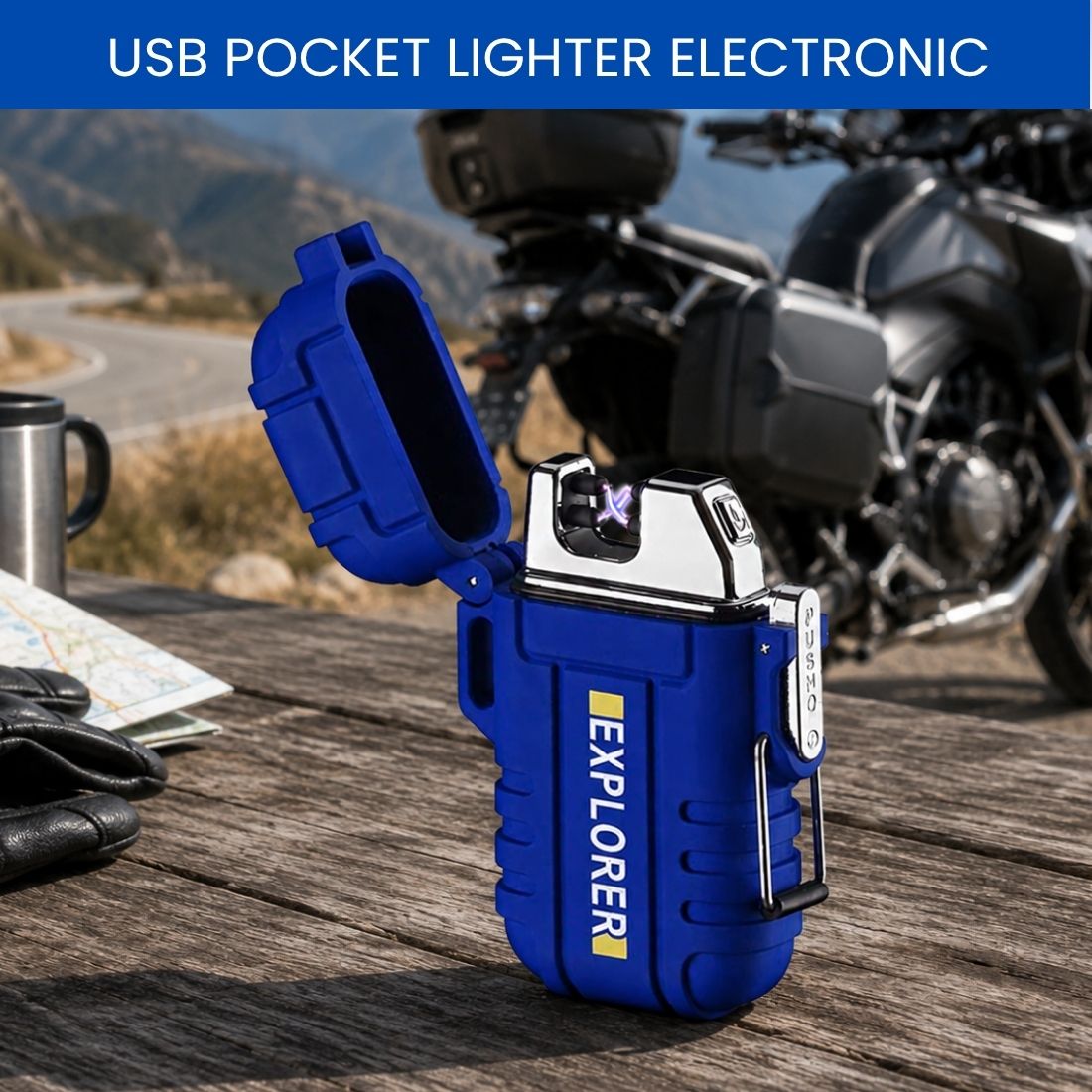 sacro USB Rechargeable Electric Lighter with Windproof Arc GV339 Pocket Lighter-picture-31